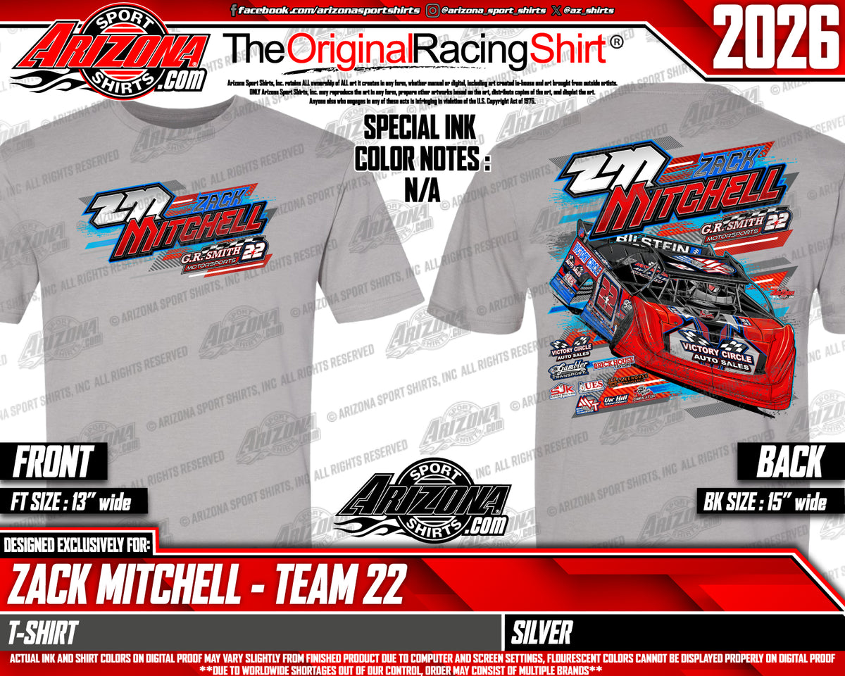 Blowout SALE ZM- 22* Short Sleeve (Silver, Nept Blue)